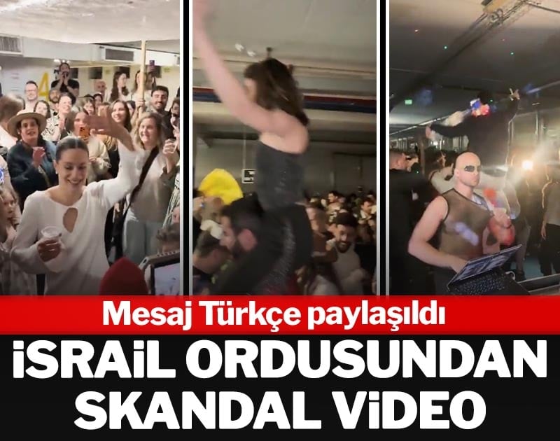 İsrail ordusundan skandal video! Mesaj Türkçe paylaşıldı
