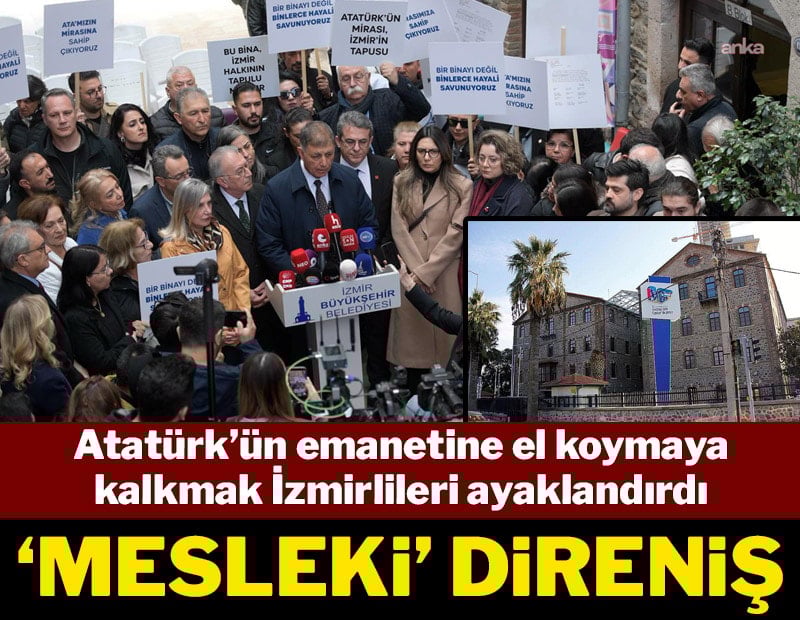 Ata’nın İzmir’e verdiği binada nöbet başladı