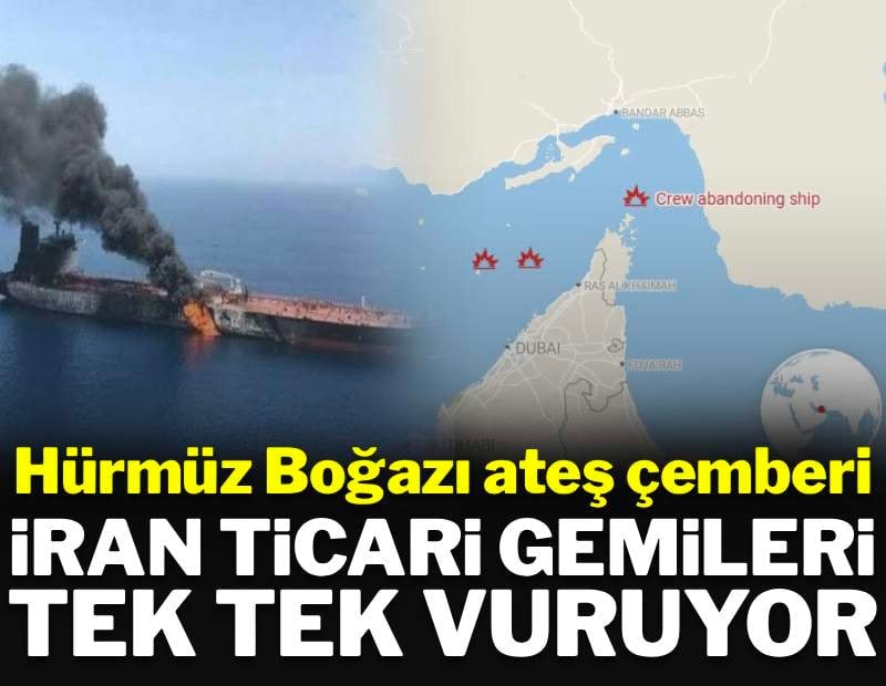 İran mayın döşedikten sonra ticari gemileri tek tek vurmaya başladı