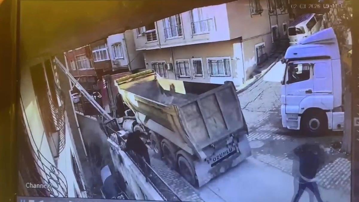 Yokuştan kayan kamyonu durdurmak isterken 5 metreden düşerek öldü