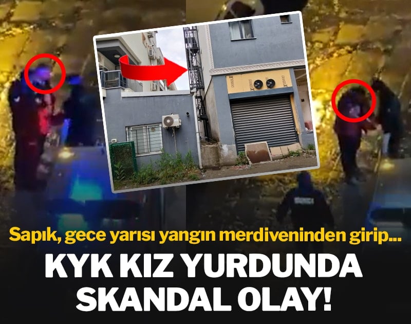 KYK kız yurdunda skandal olay: Sapık, gece yarısı yangın merdiveninden girip...