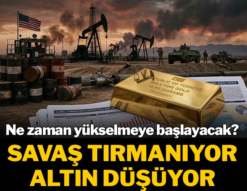 Savaş tırmanıyor altın düşüyor! Ne zaman yükselmeye başlayacak?