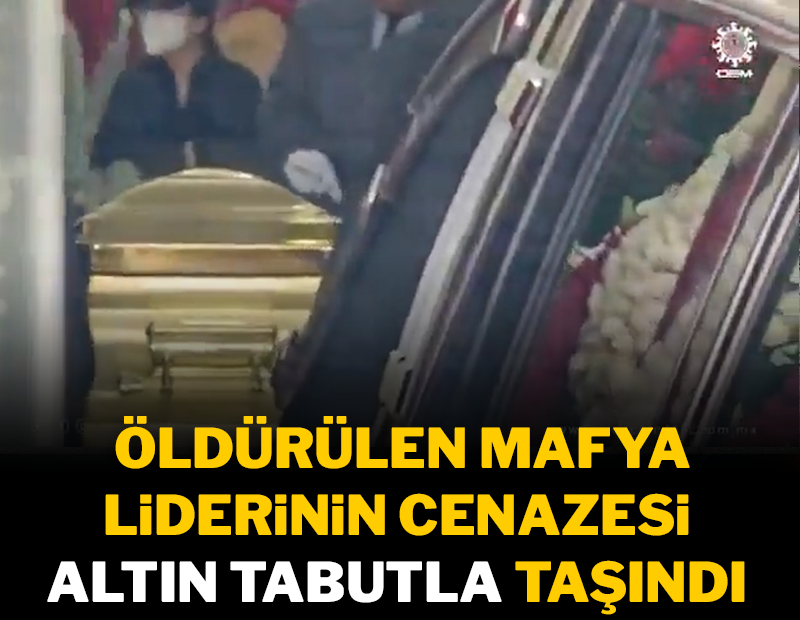 Öldürülen kartel lideri El Mencho'nun cenazesi altın tabutla taşındı