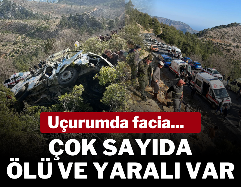 Mersin'de uçurumda facia: Çok sayıda ölü ve yaralı var
