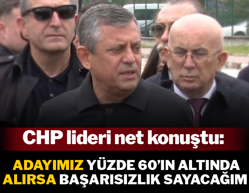 Özel net konuştu: Erdoğan'ın karşısında CHP'nin adayı yüzde 60'ın altında oy alırsa başarısızlık sayacağım