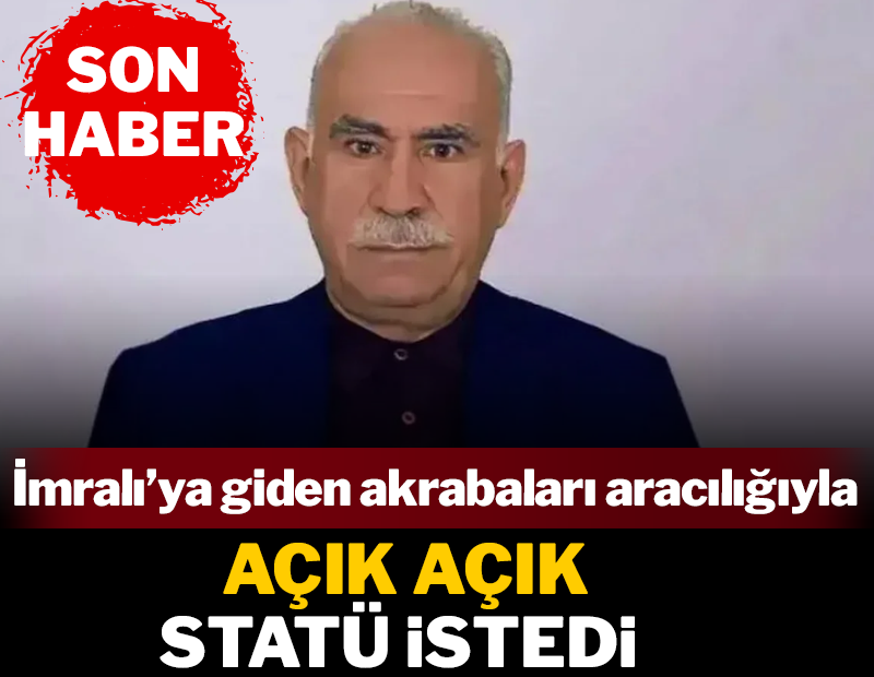 Her kafadan bir ses çıkıyor: Öcalan da açık açık statü istedi