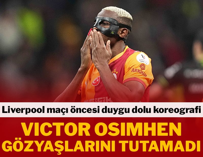 Duygu dolu koreografi! Osimhen gözyaşlarını tutamadı