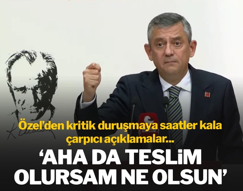 Özel'den kritik duruşmaya saatler kala çarpıcı açıklamalar