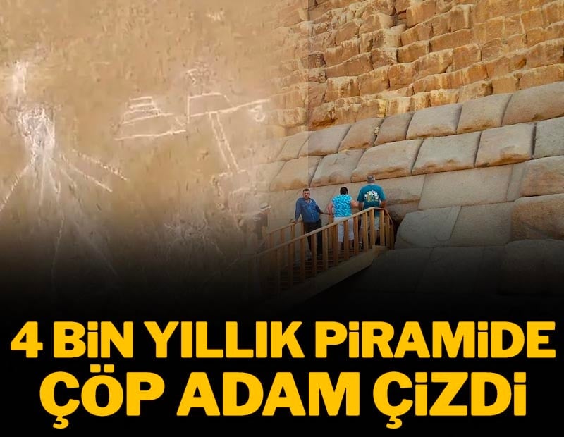 4 Bin yıllık tarihi piramide cinsel ilişkiye giren adam çizdiler
