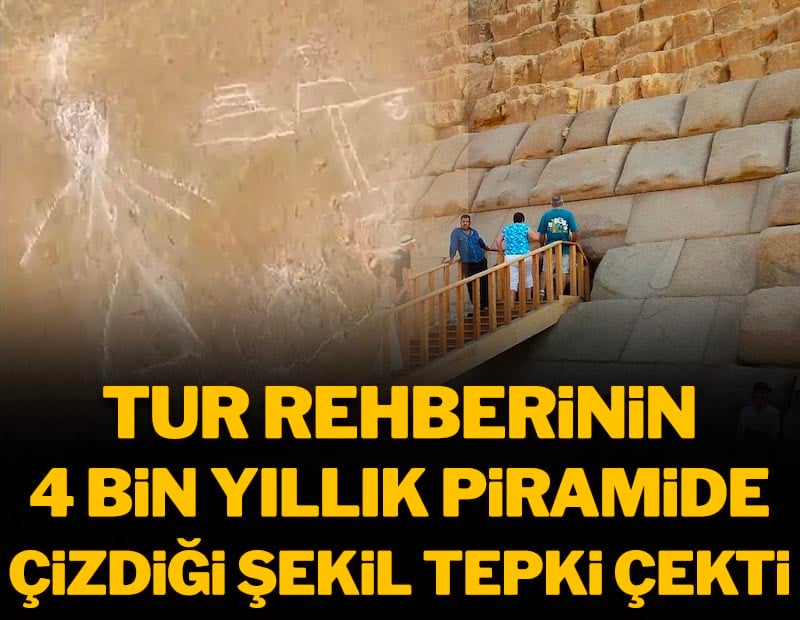 4 Bin yıllık tarihi piramide cinsel ilişkiye giren çöp adam çizdiler