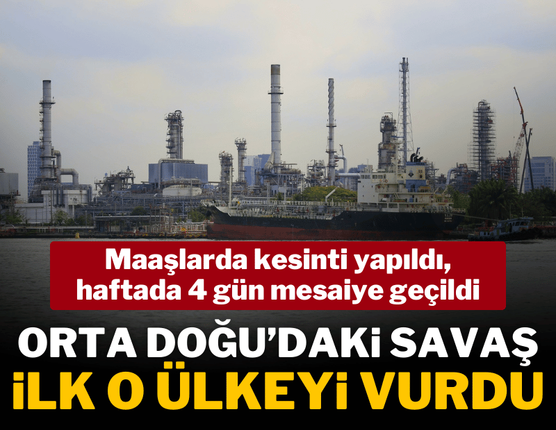 Orta Doğu'daki savaş ilk o ülkeyi vurdu