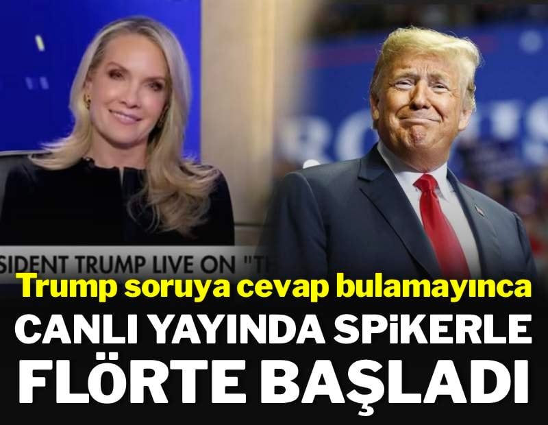 Trump'tan yeni taktik: Soruya cevap bulamayınca sunucuyla flört etti