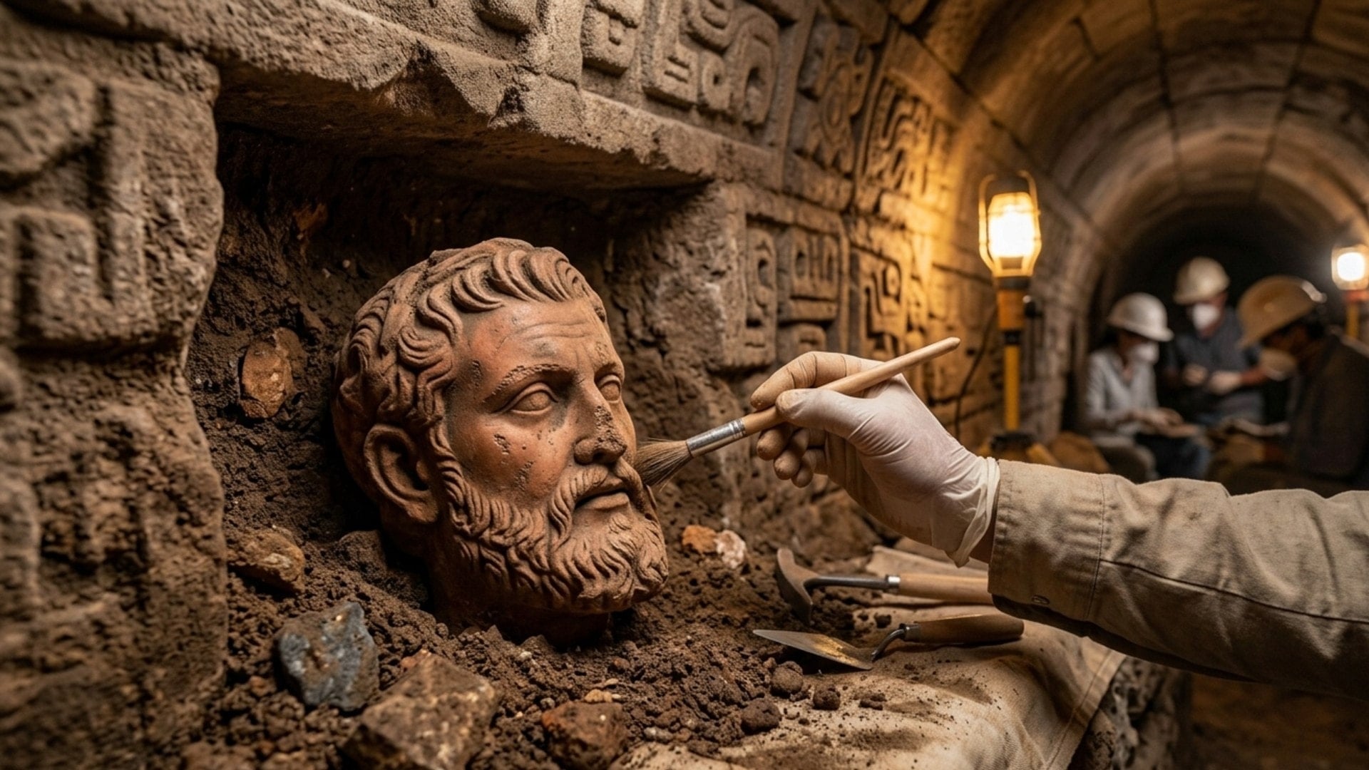 Tarih yeniden yazılıyor: Aztek piramidinden 2.000 yıllık Roma heykeli çıktı