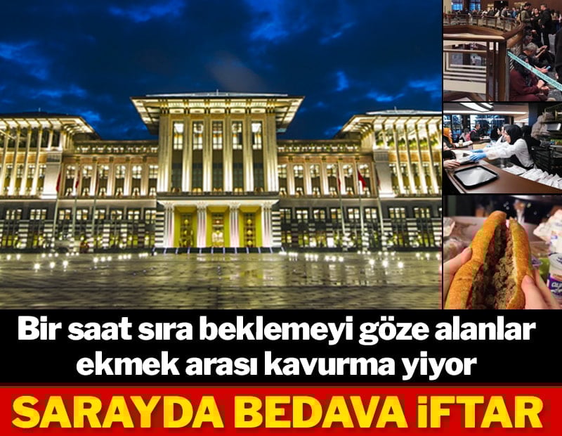 Ankara’nın en lüks yeri Sarayda ücretsiz iftar