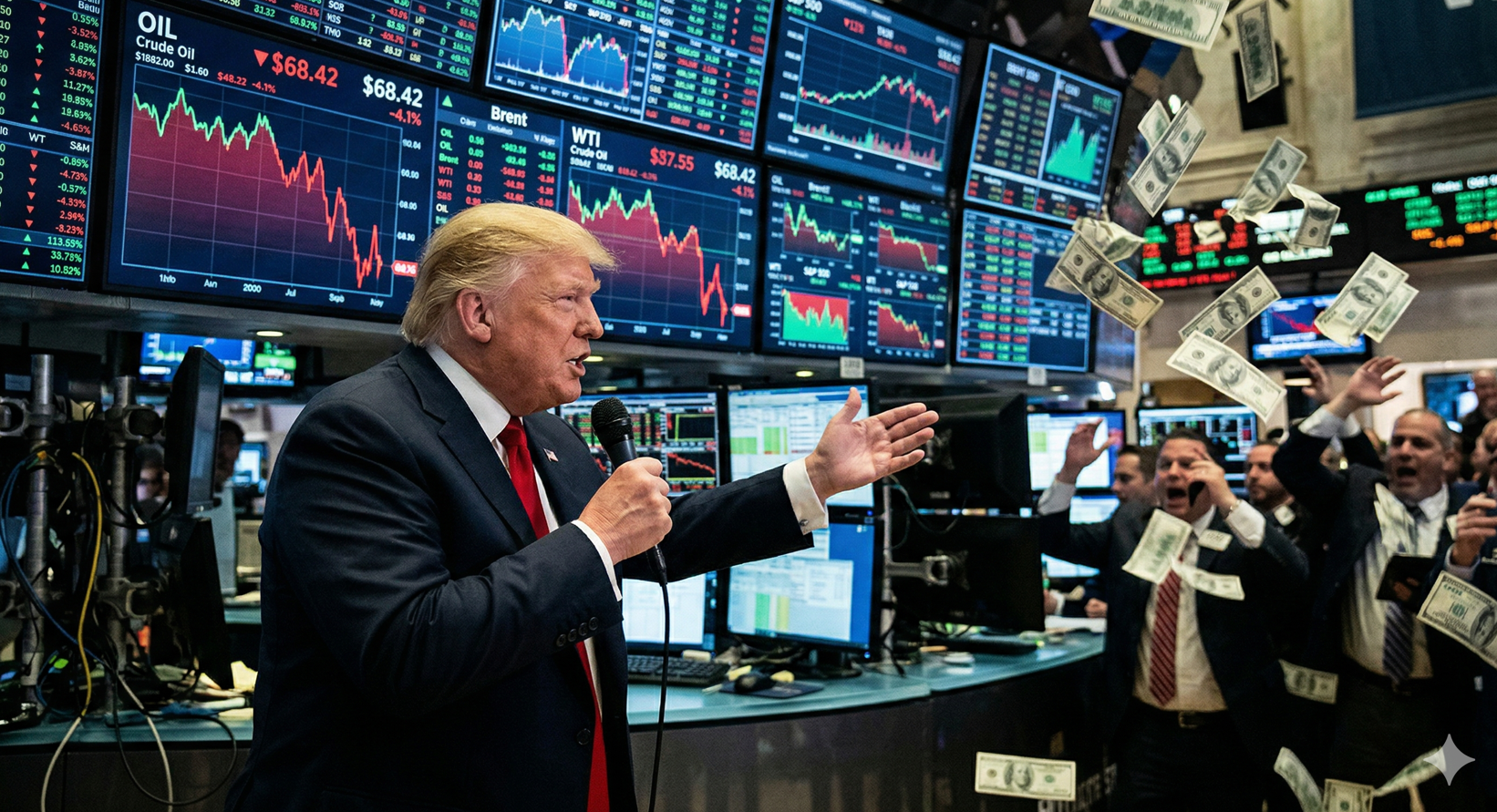 Trump açıklama yapmadan önce zenginler vurgun yaptı