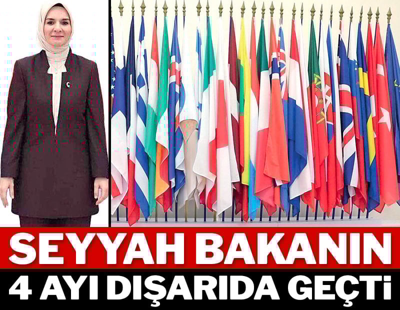 Seyyah bakanın 4 ayı dışarıda geçti