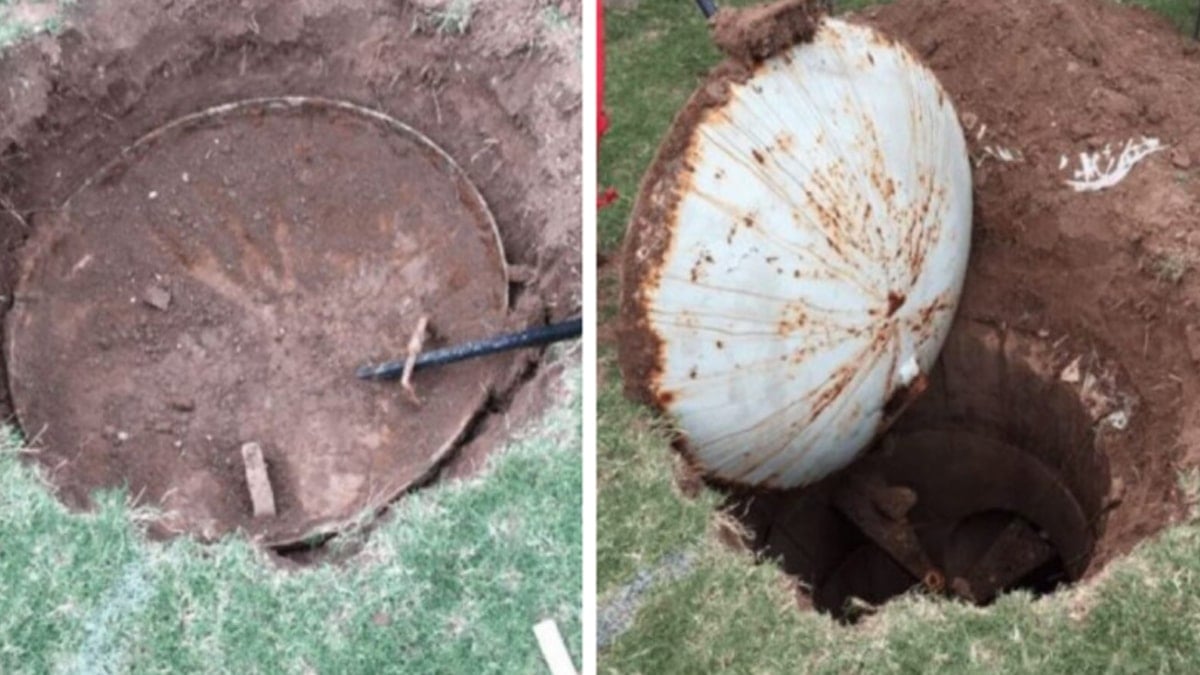  Bahçesinde hazine değil hiç tahmin edemeyeceği bir şey buldu