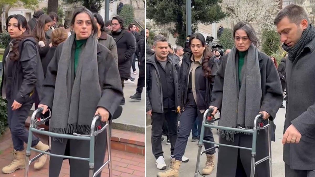 Üsküdar Belediye Başkanı'nın yürüteçli görüntüsü şaşırttı