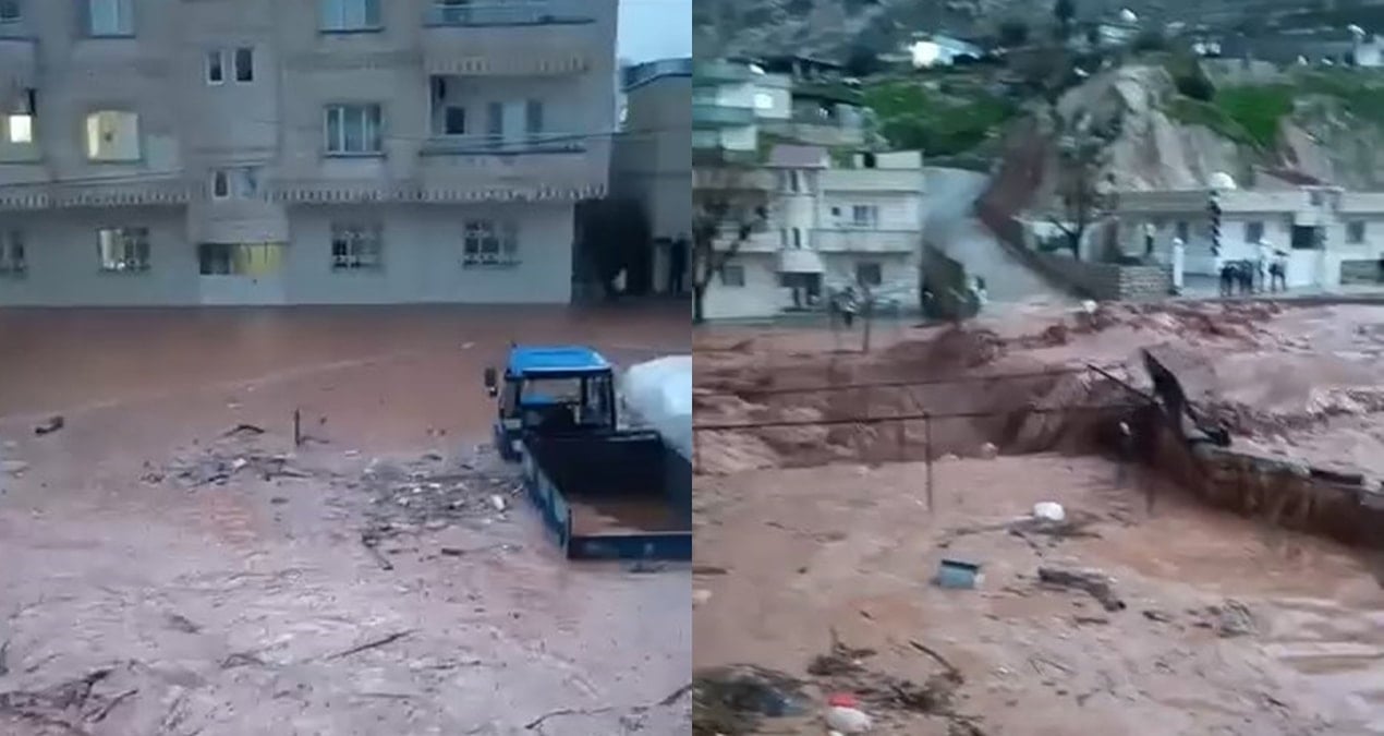 Sağanak kenti bu hale getirdi