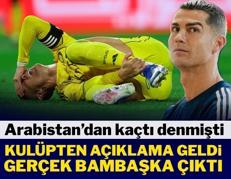 Suudi Arabistan'dan kaçtı denilmişti! Ronaldo gerçeği ortaya çıktı