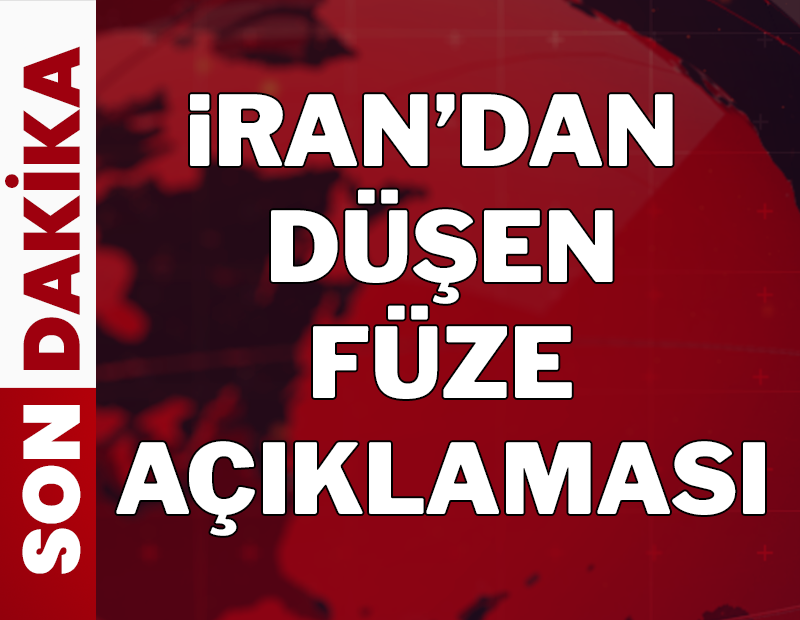Son dakika... İran'dan düşen füze açıklaması