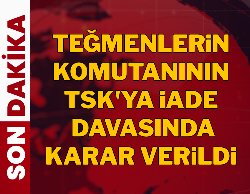 Teğmenlerin komutanının iade davasında karar verildi