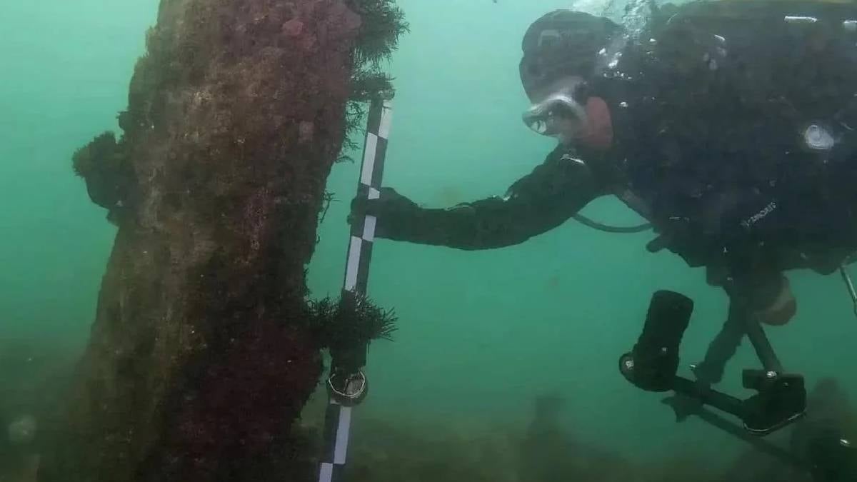 Suyun altında 60 bin tonluk yapı keşfedildi