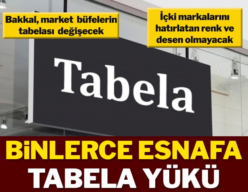 Binlerce esnafa tabela yükü