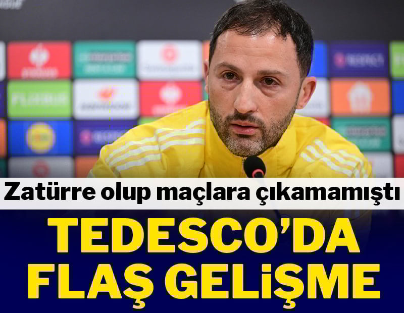 Zatürre olup maçlara çıkamamıştı! Tedesco'da flaş gelişme