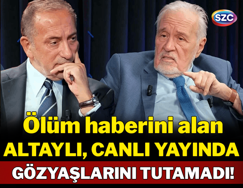 Ölüm haberini alan Altaylı, canlı yayında gözyaşlarını tutamadı!