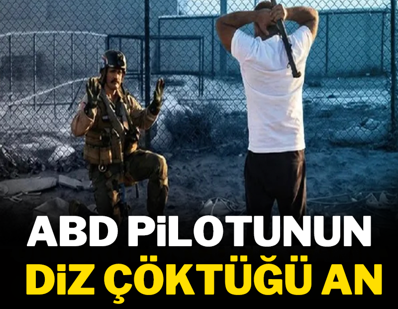 ABD pilotunun diz çöktüğü an!