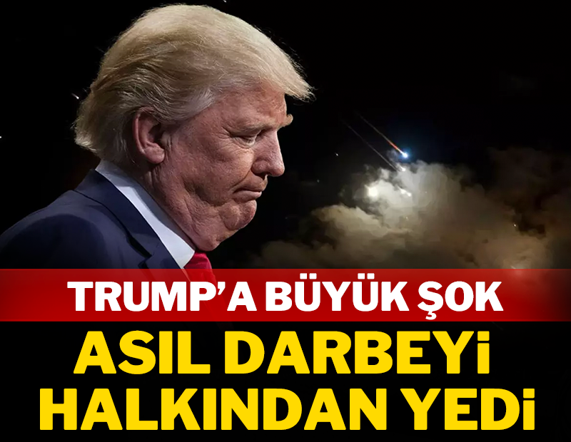 Trump'a büyük şok! Asıl darbeyi kendi halkından yedi