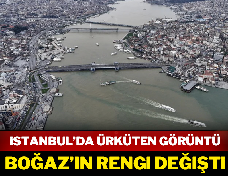 İstanbul ürküten görüntü: Boğaz'ın rengi değişti!