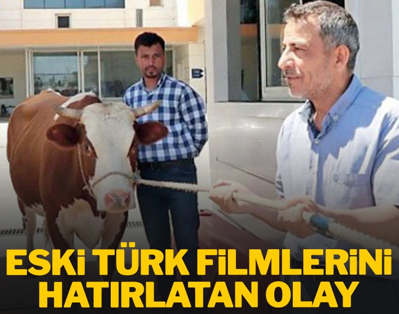 Eski Türk filmlerini hatırlatan bir olay