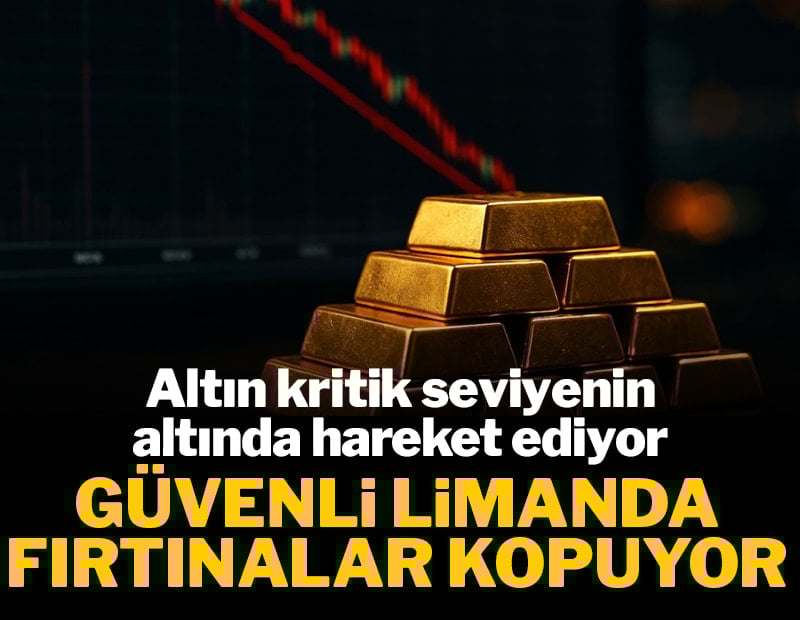 Altın kritik seviyenin altında hareket ediyor: Güvenli limanda fırtınalar kopuyor