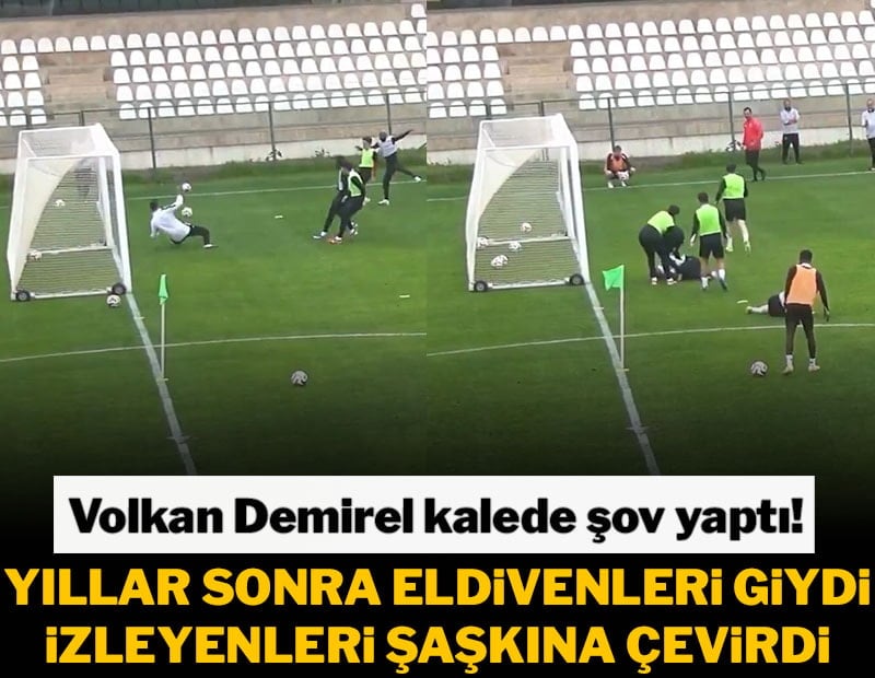 Volkan Demirel yıllar sonra eldivenleri giydi! İzleyenleri şaşkına çevirdi