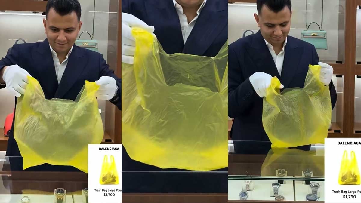 Markalar çıldırdı: 1.790 dolarlık 'sarı çöp poşeti'