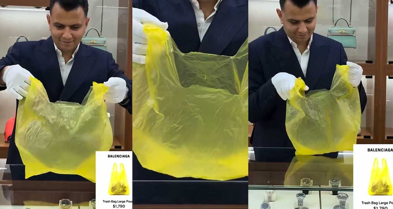 Markalar çıldırdı: 1.790 dolarlık 'sarı çöp poşeti'