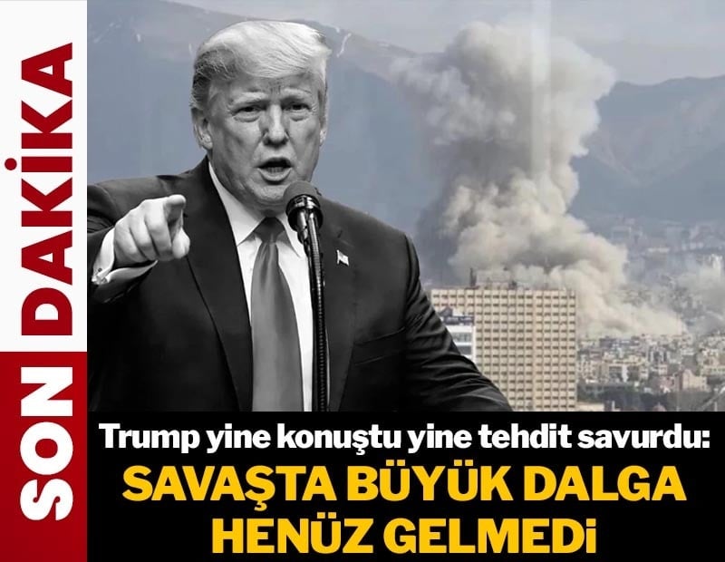 Trump yine konuştu yine tehdit savurdu