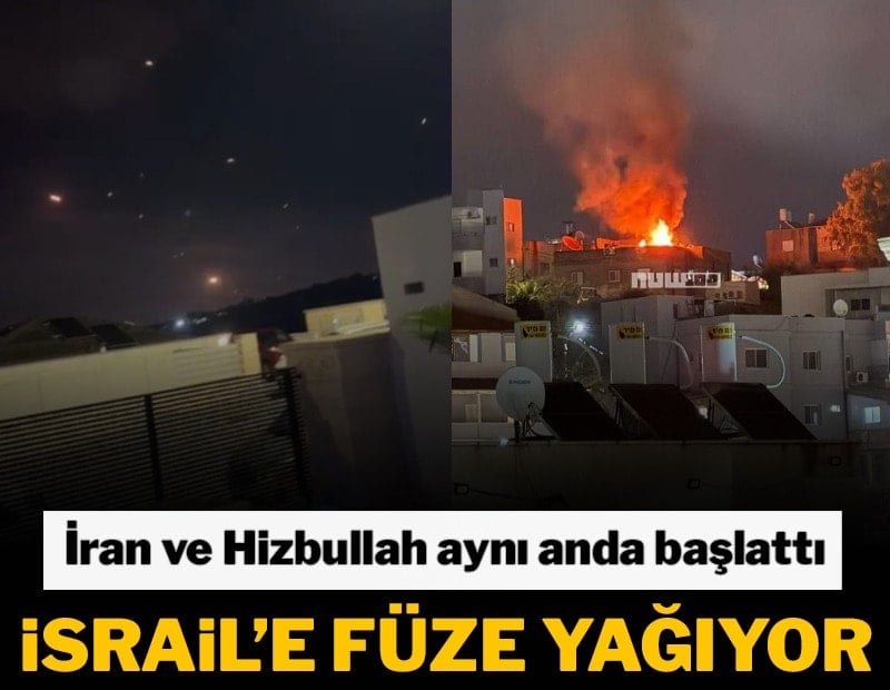 Hizbullah ve İran'dan İsrail'e yeni saldırı: Onlarca roket fırlatıldı