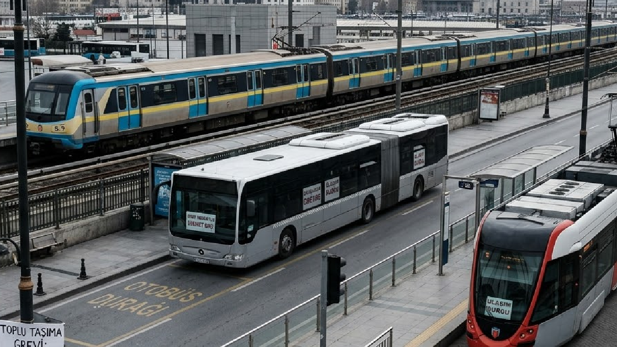 Otobüs, metro, tramvay... Hepsi durdu: Şehirde grev başladı