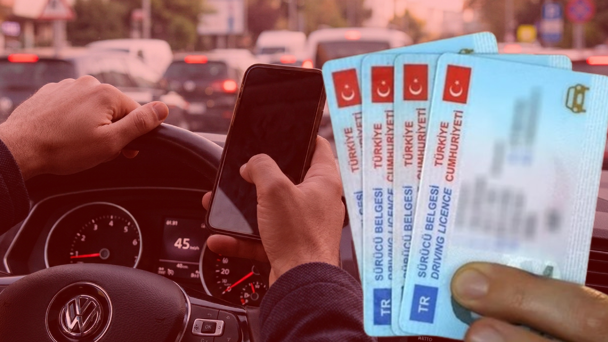 Trafikte telefona bakan yandı: Ehliyetine anında el konulacak