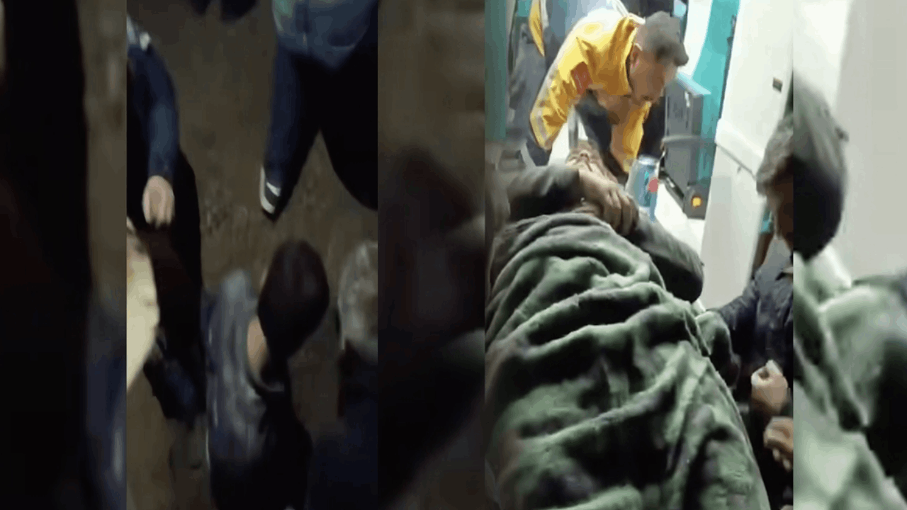 Korkunç anlar: Santralde beline kadar betona gömüldü