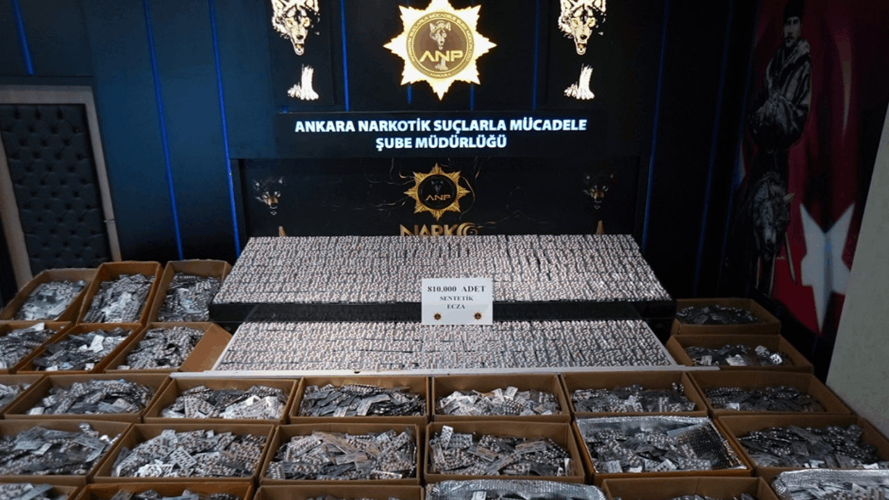 Ankara'da 810 bin uyuşturucu hap yakalandı