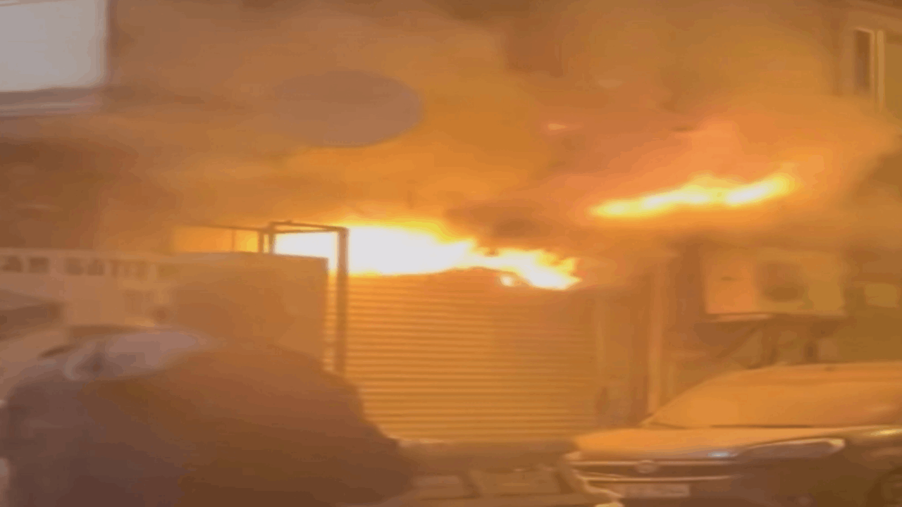 Kağıthane’de patlama! Alev alev yandı