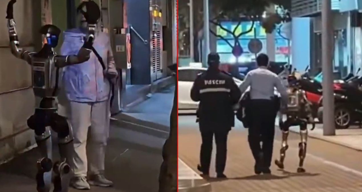 Dünya tarihinde bir ilk! Çin'de yaşlı kadını korkutan robot gözaltına alındı