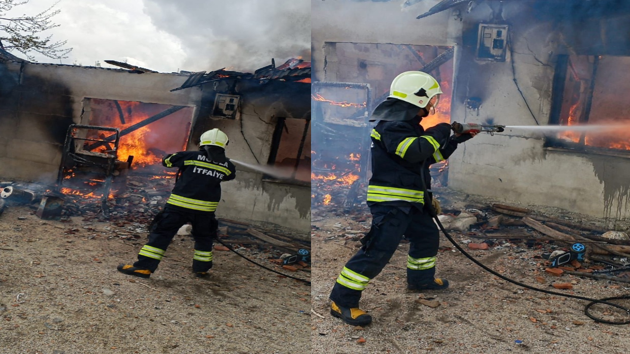 Unutulan elektrik sobası bir evi kül etti