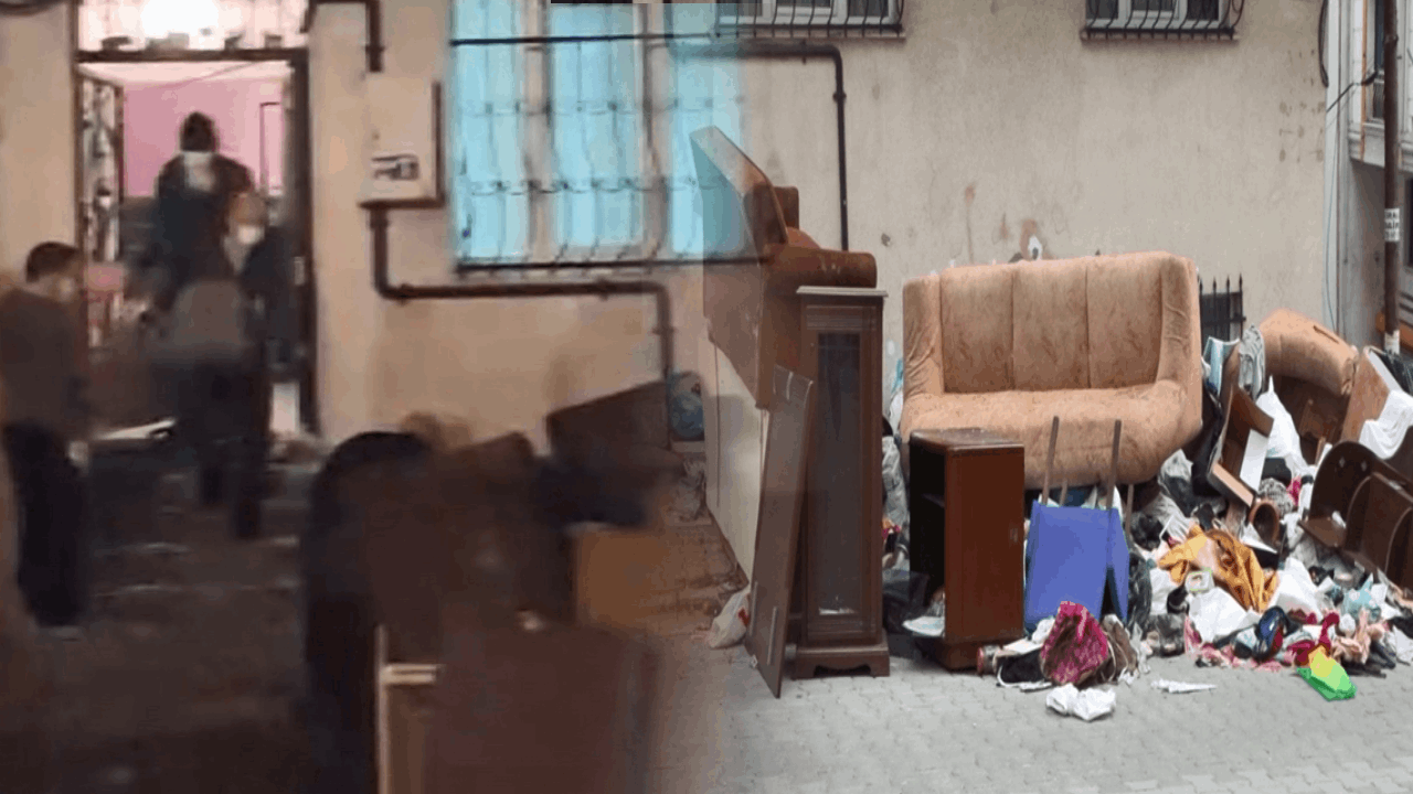 Ev sahibi terörü: Gizlice eve girip kiracısının eşyalarını sokağa attı