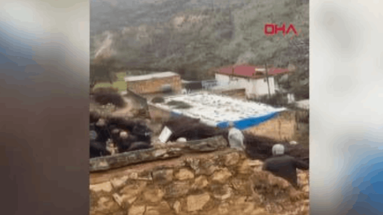 Mardin’de ahır çöktü; 50 küçükbaş hayvan öldü