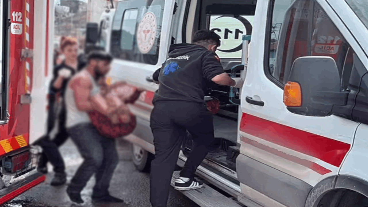 Mahallede çıkan yangını izleyen çocuk felaketi yaşadı